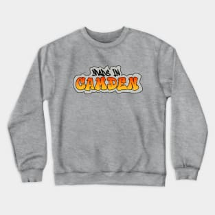 Made in Camden I Garffiti I Neon Colors I Orange Crewneck Sweatshirt